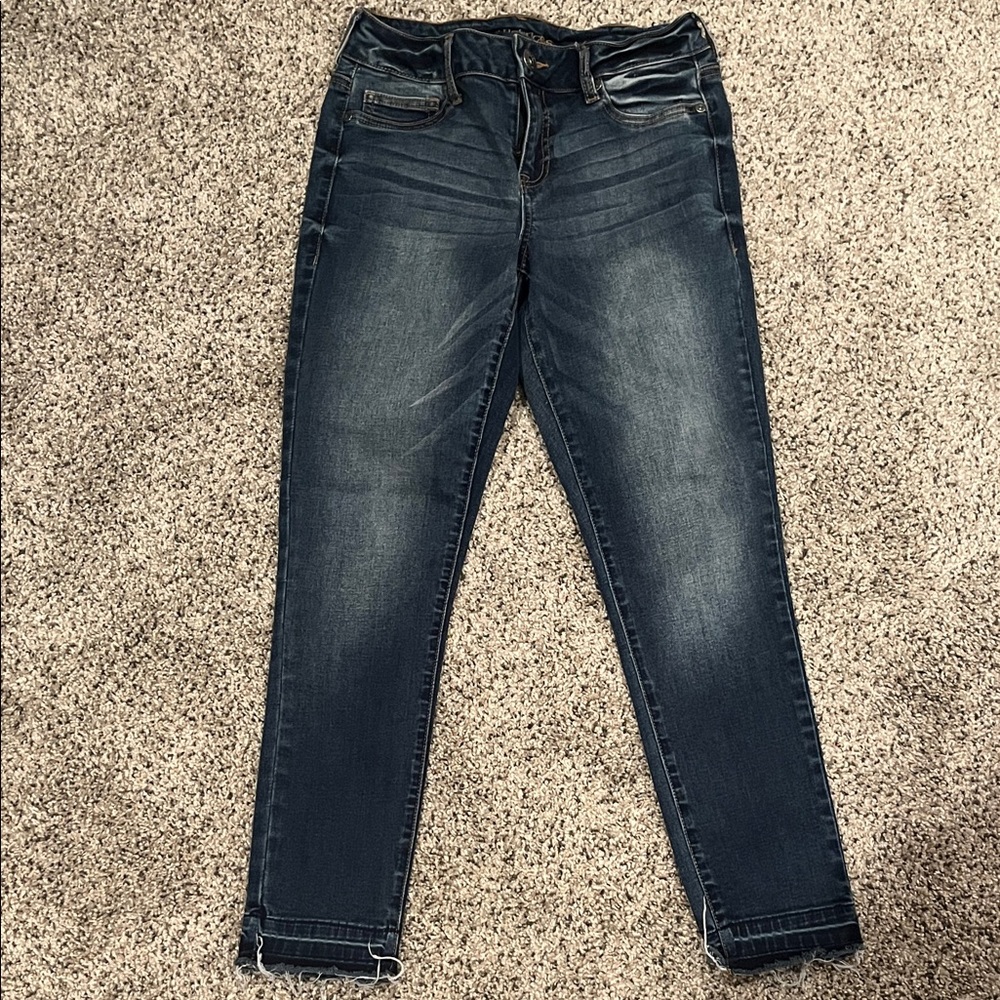 Maurices Dark Blue Skinny Jeans